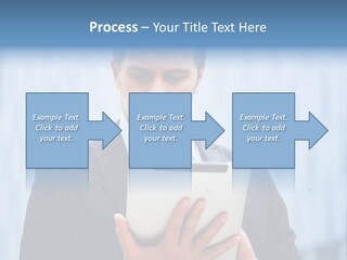 Background Blue Article PowerPoint Template