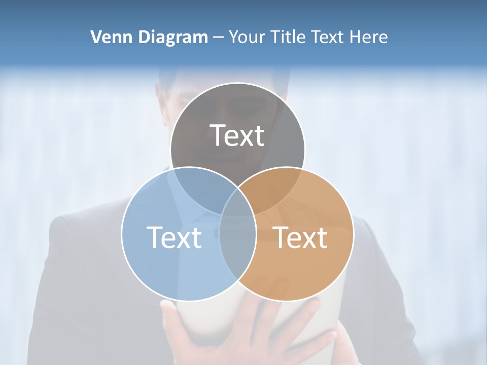 Background Blue Article PowerPoint Template