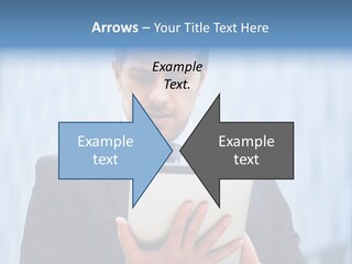 Background Blue Article PowerPoint Template