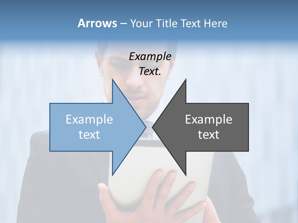 Background Blue Article PowerPoint Template