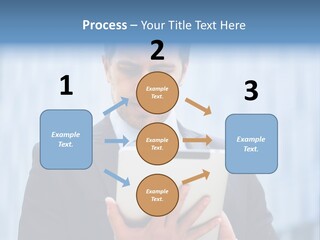 Background Blue Article PowerPoint Template