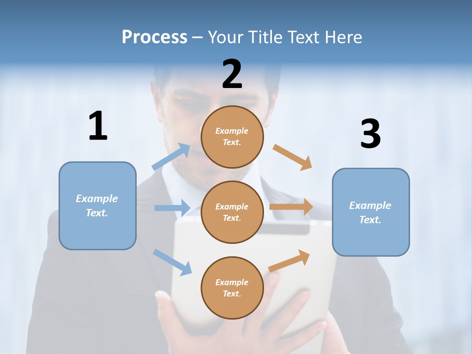 Background Blue Article PowerPoint Template