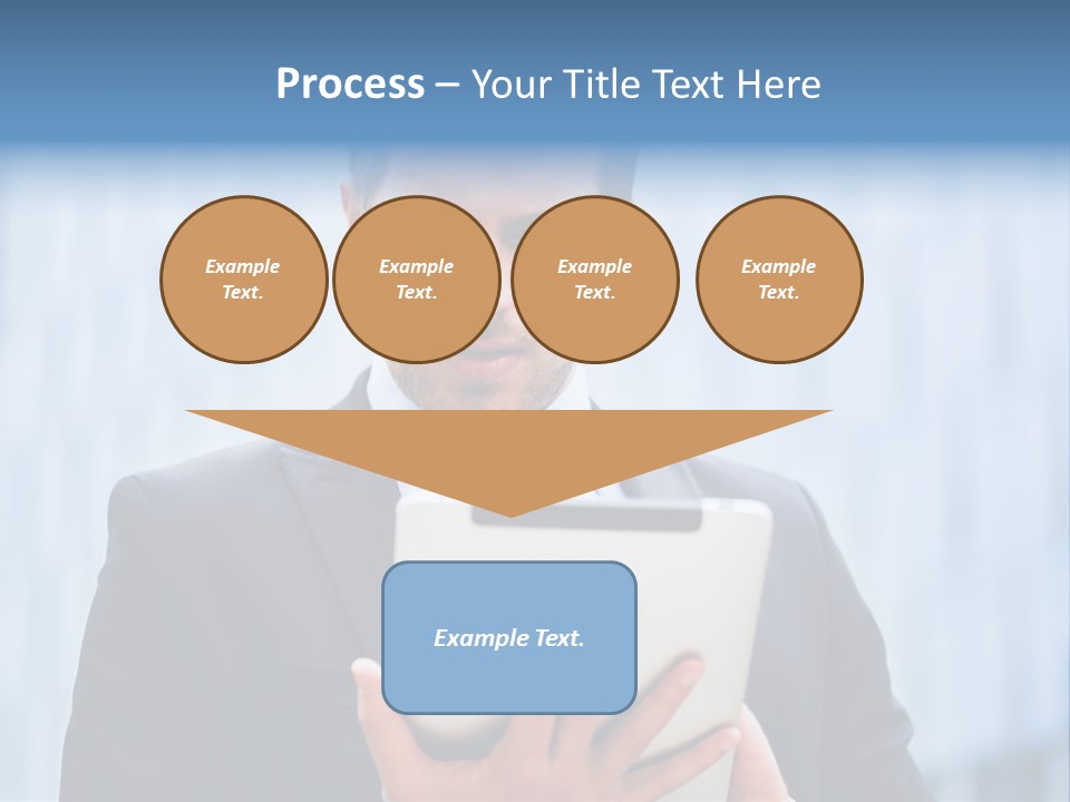Background Blue Article PowerPoint Template