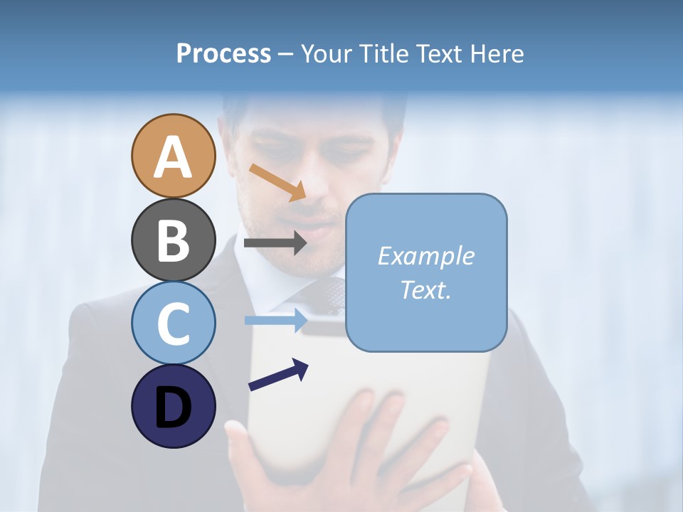 Background Blue Article PowerPoint Template