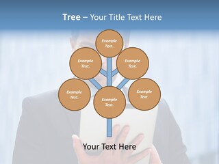 Background Blue Article PowerPoint Template