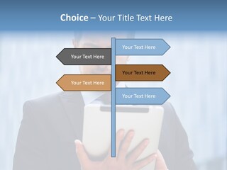 Background Blue Article PowerPoint Template