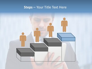 Background Blue Article PowerPoint Template