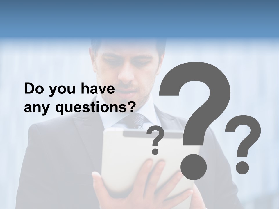 Background Blue Article PowerPoint Template