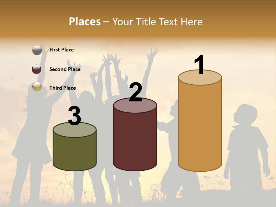 Boy Grass Catch PowerPoint Template