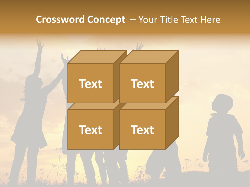 Boy Grass Catch PowerPoint Template