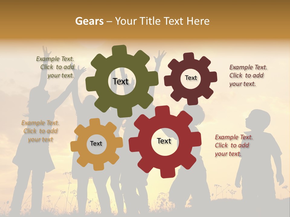 Boy Grass Catch PowerPoint Template