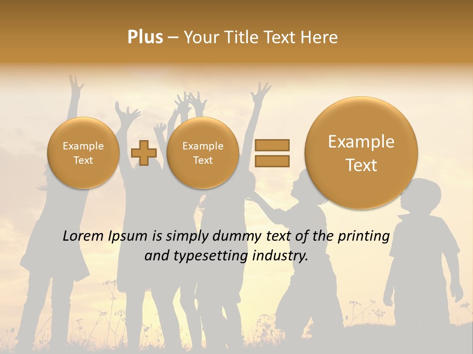Boy Grass Catch PowerPoint Template