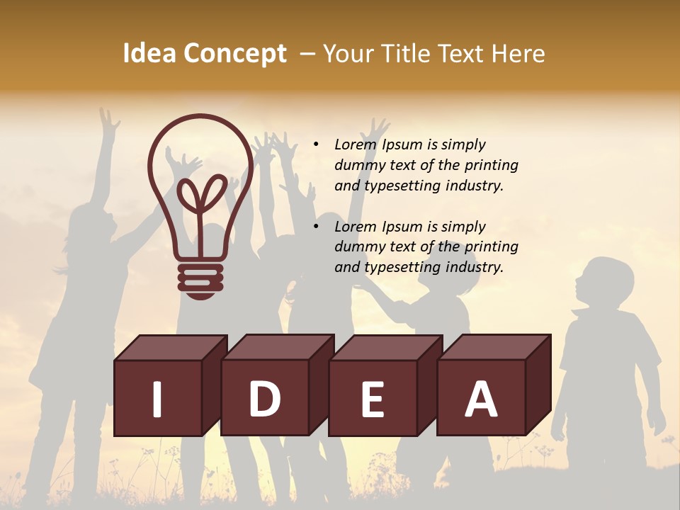 Boy Grass Catch PowerPoint Template