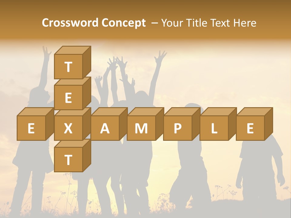 Boy Grass Catch PowerPoint Template