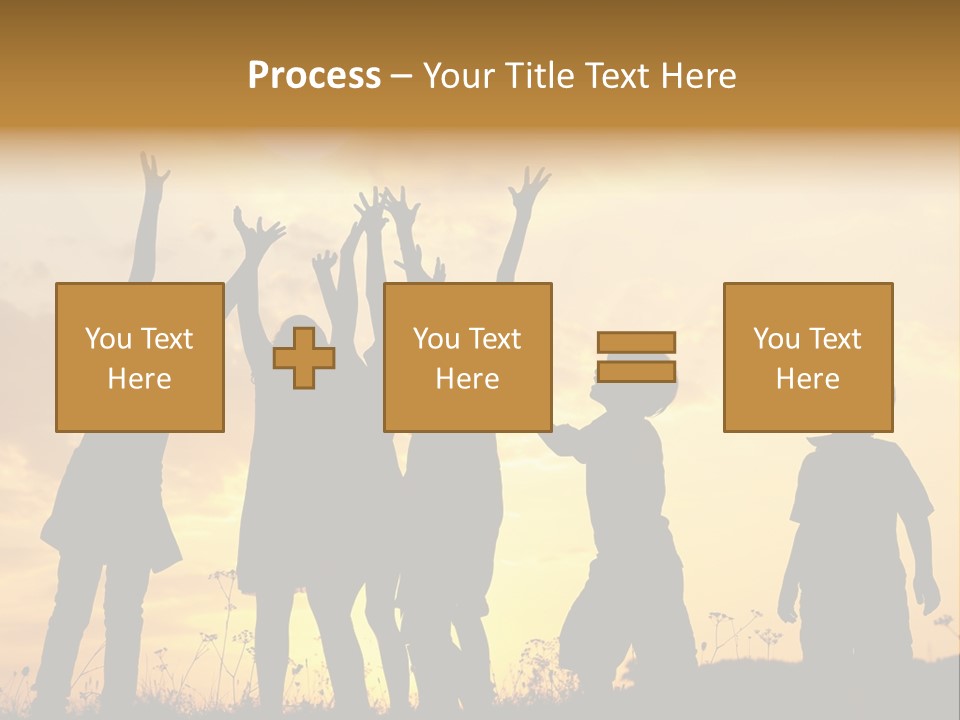 Boy Grass Catch PowerPoint Template