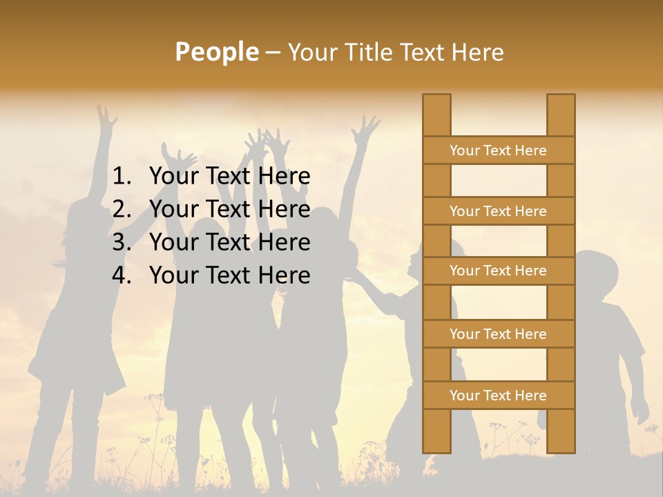 Boy Grass Catch PowerPoint Template