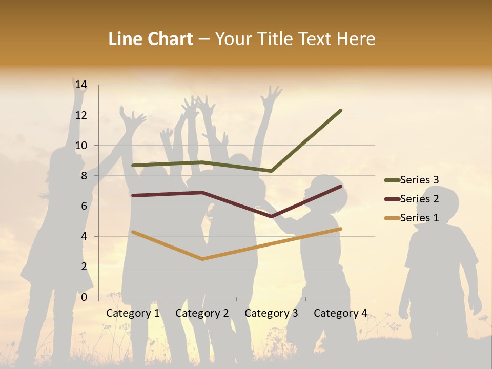Boy Grass Catch PowerPoint Template