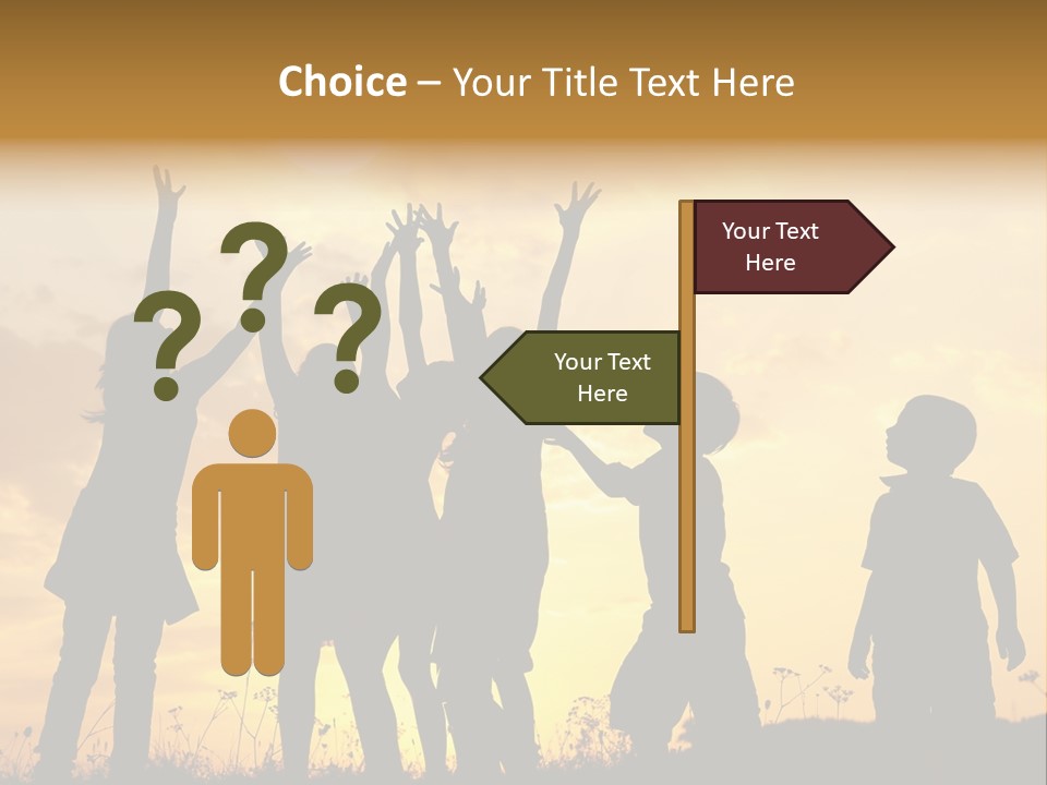 Boy Grass Catch PowerPoint Template