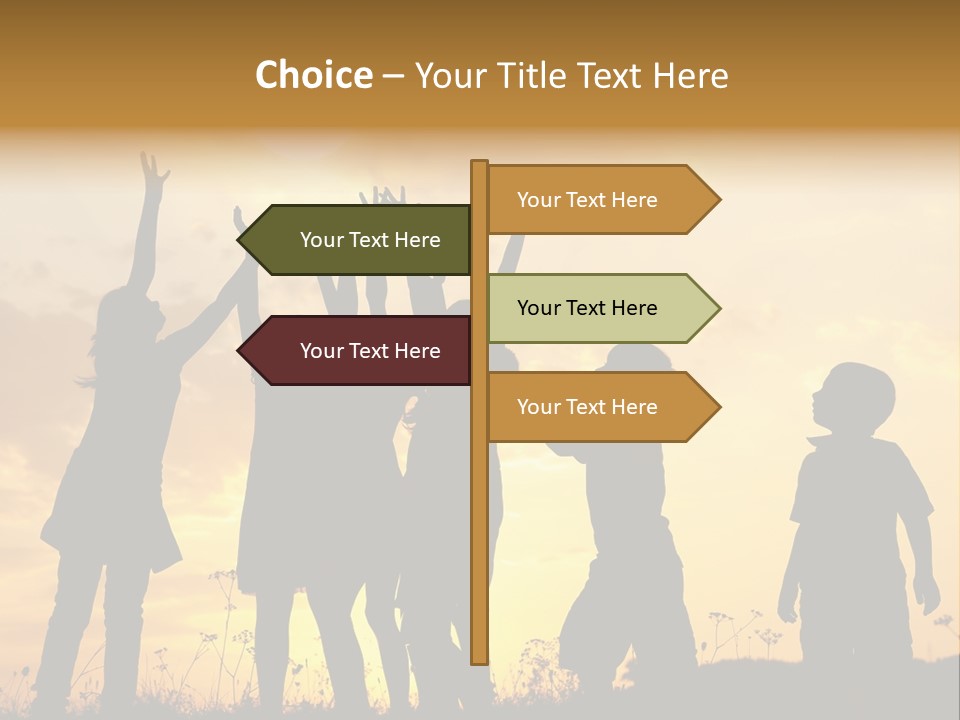 Boy Grass Catch PowerPoint Template