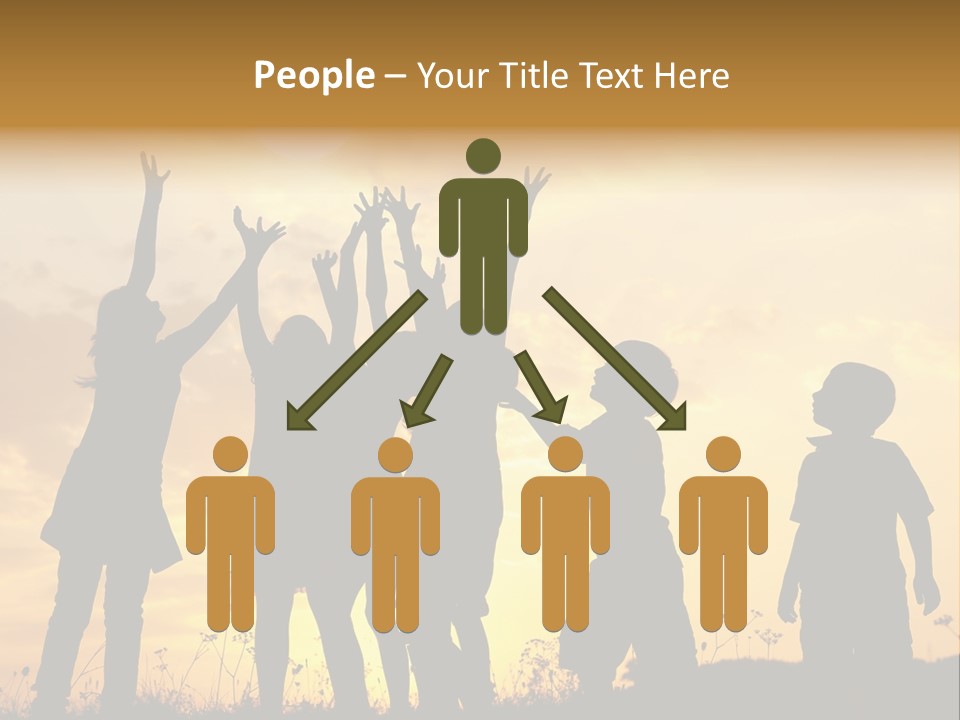 Boy Grass Catch PowerPoint Template