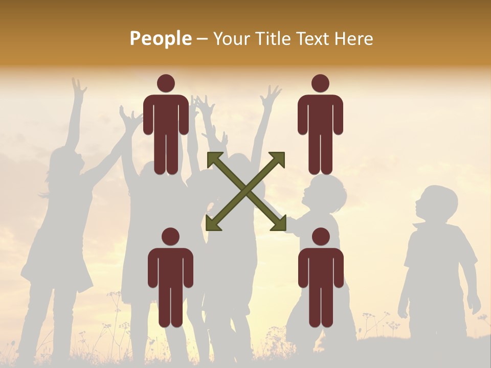 Boy Grass Catch PowerPoint Template