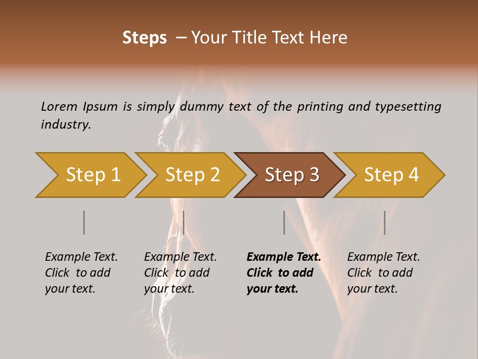 Horse Livestock Stable PowerPoint Template