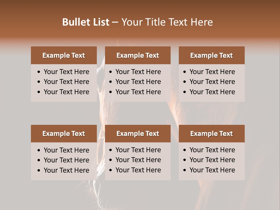 Horse Livestock Stable PowerPoint Template