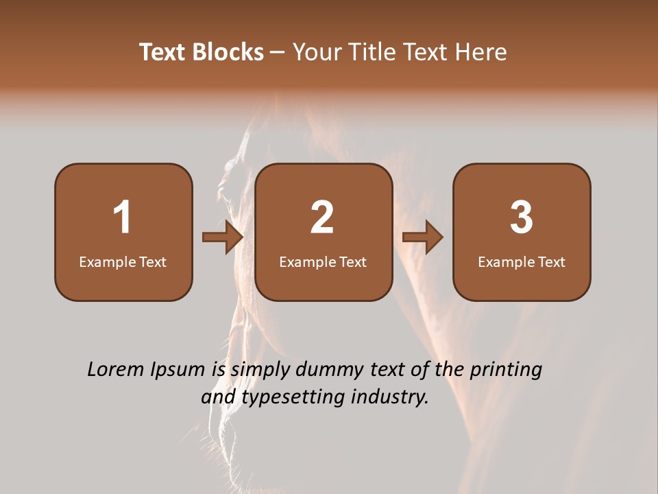 Horse Livestock Stable PowerPoint Template