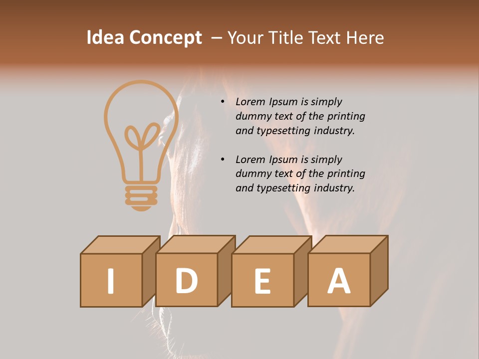 Horse Livestock Stable PowerPoint Template