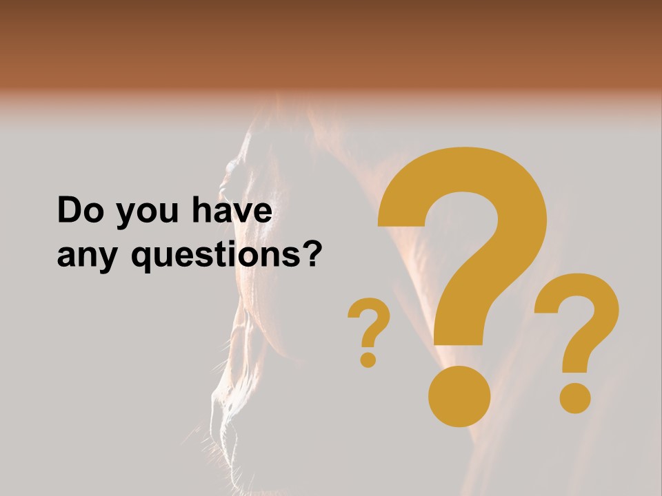 Horse Livestock Stable PowerPoint Template