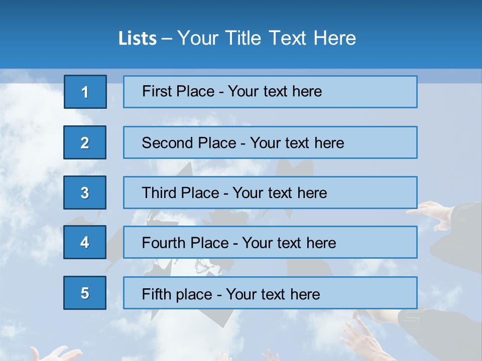 Cheer Hat Done PowerPoint Template