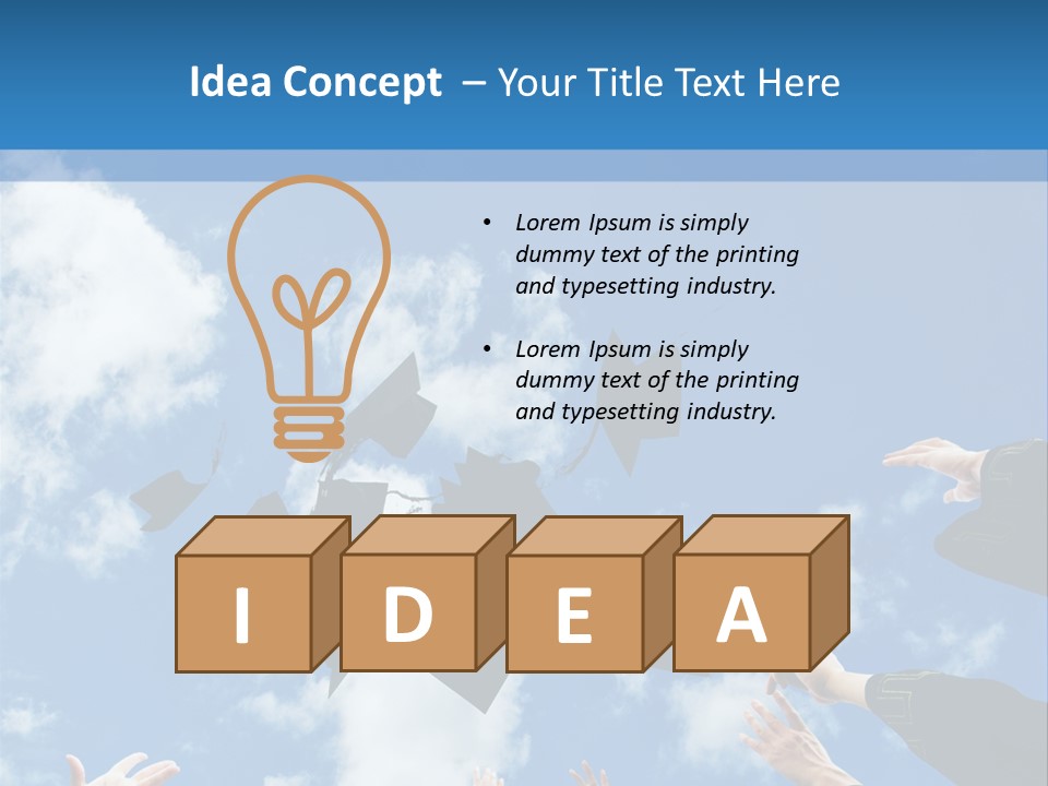 Cheer Hat Done PowerPoint Template