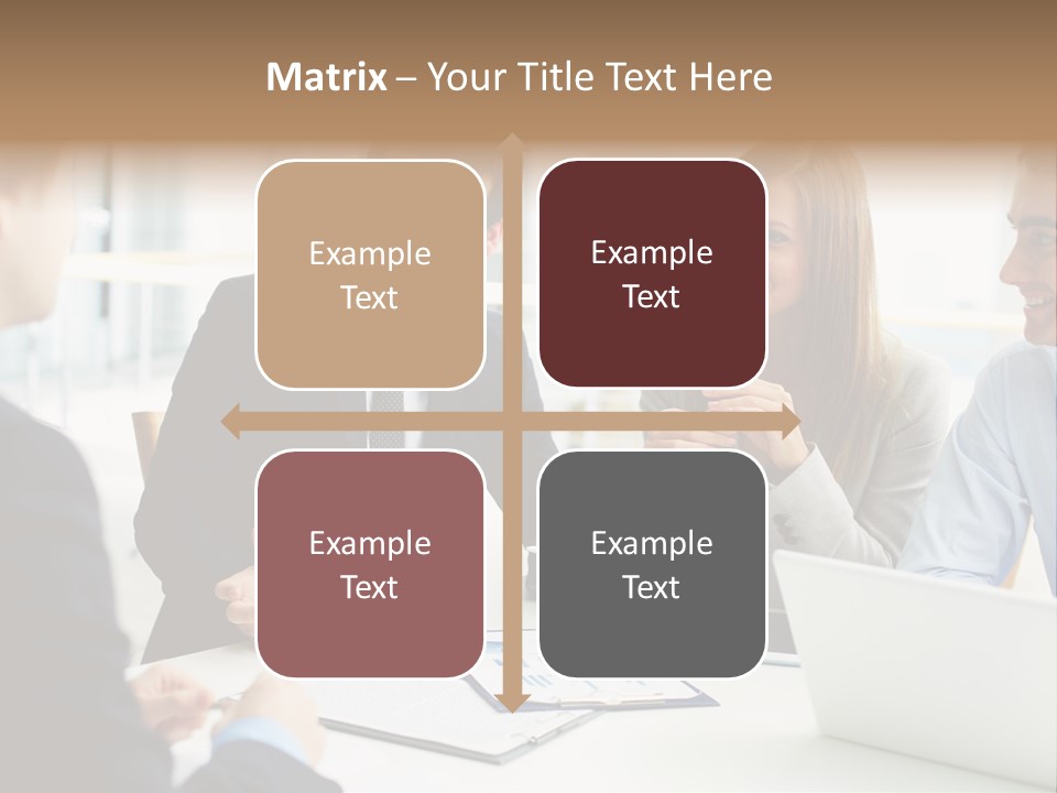 Positive Handsome Female PowerPoint Template