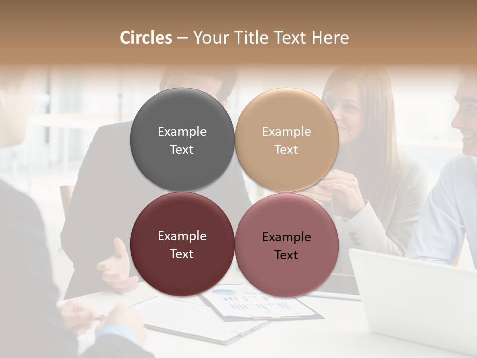 Positive Handsome Female PowerPoint Template