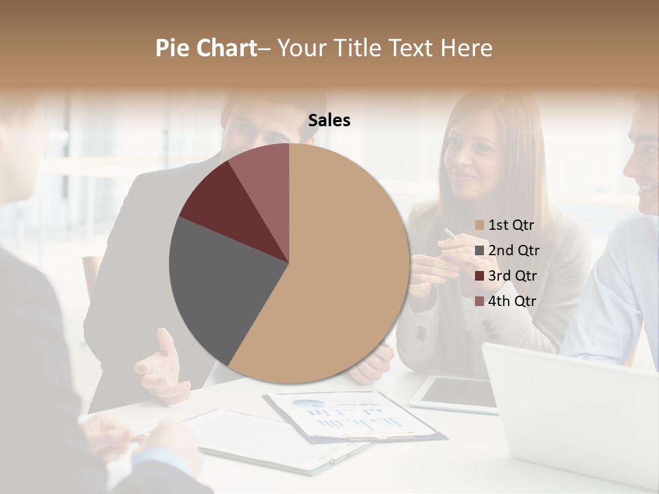 Positive Handsome Female PowerPoint Template