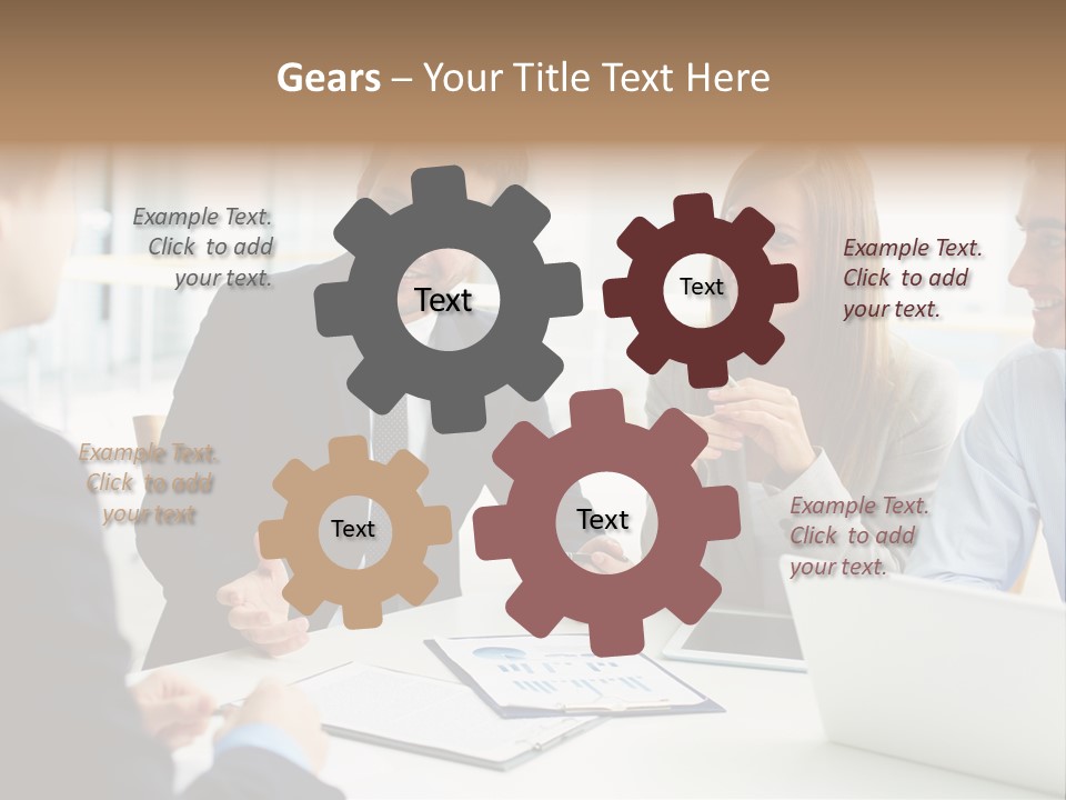 Positive Handsome Female PowerPoint Template