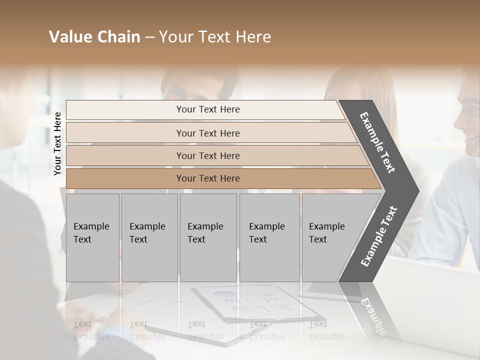 Positive Handsome Female PowerPoint Template