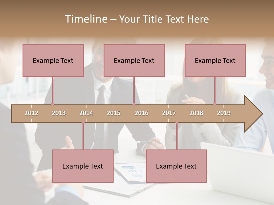 Positive Handsome Female PowerPoint Template