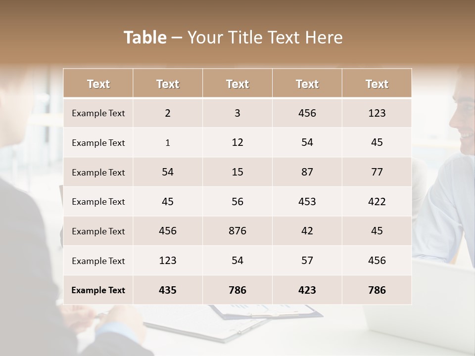 Positive Handsome Female PowerPoint Template