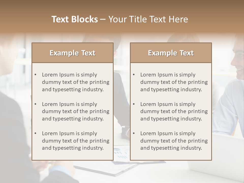 Positive Handsome Female PowerPoint Template