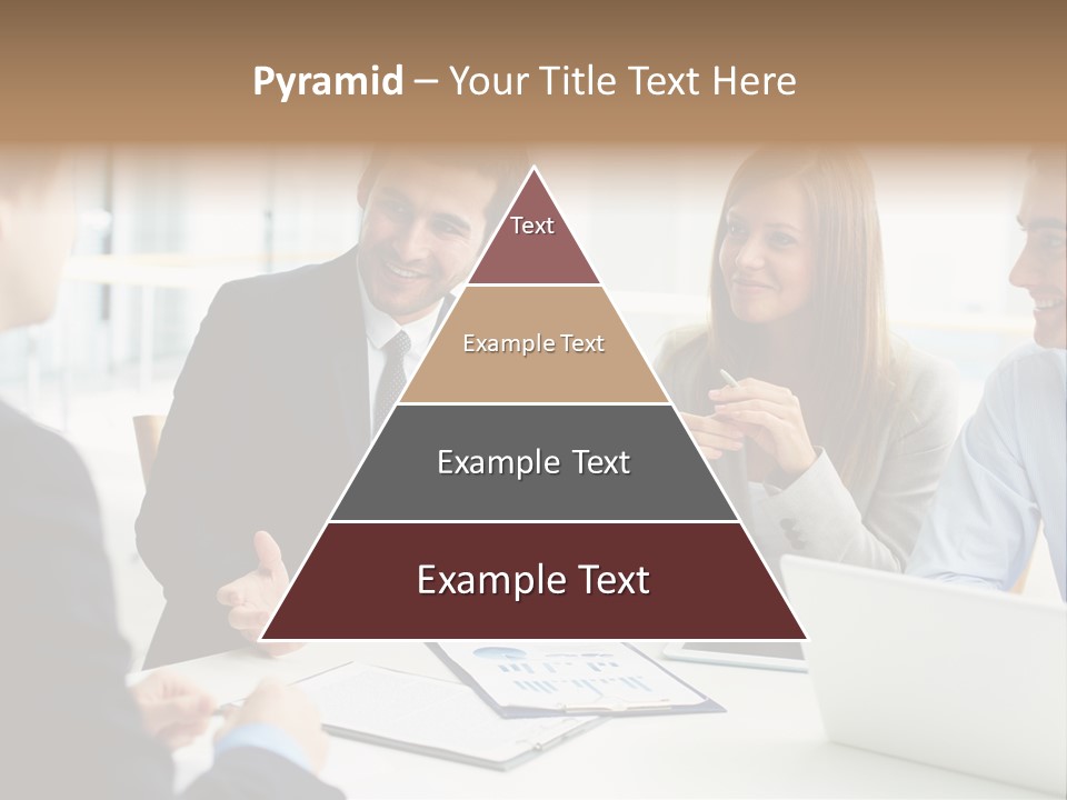 Positive Handsome Female PowerPoint Template