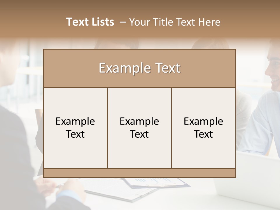 Positive Handsome Female PowerPoint Template