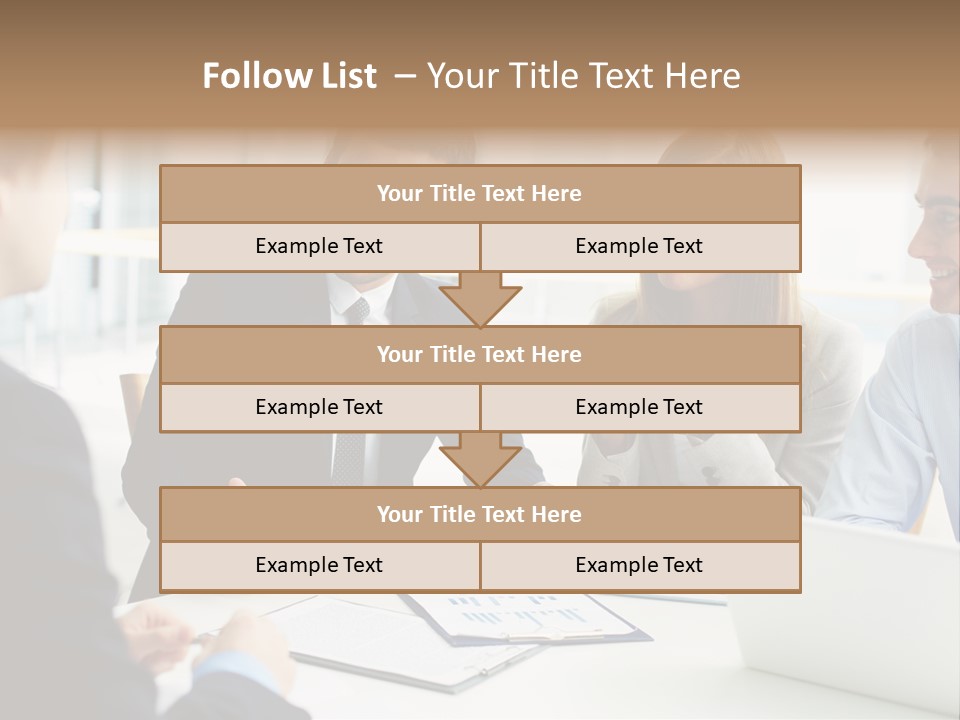 Positive Handsome Female PowerPoint Template