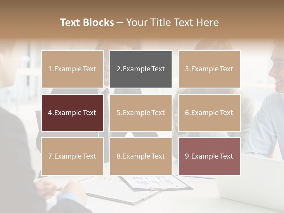 Positive Handsome Female PowerPoint Template