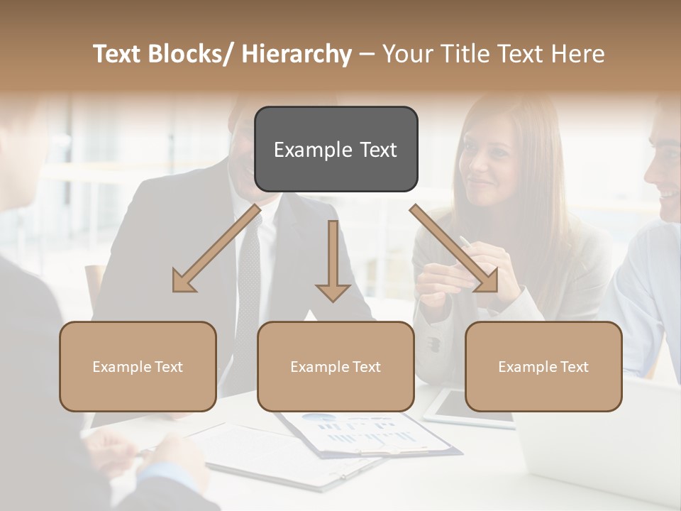 Positive Handsome Female PowerPoint Template