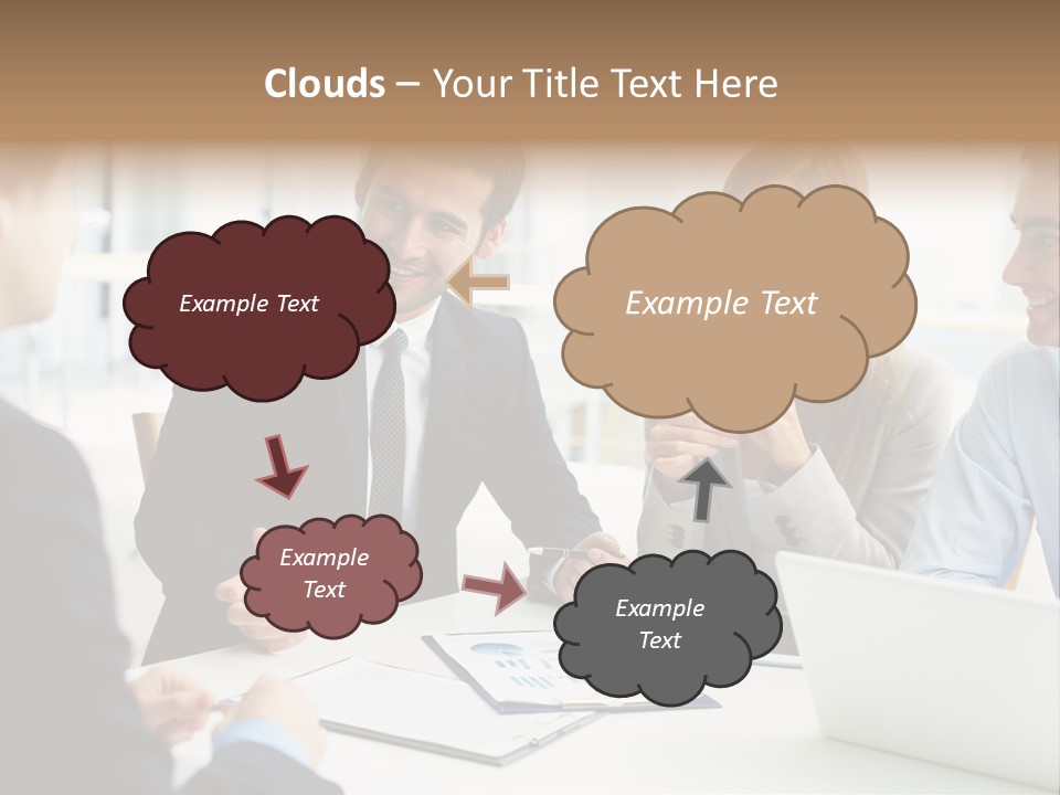 Positive Handsome Female PowerPoint Template