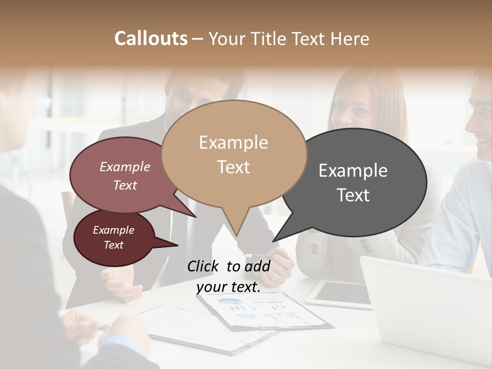 Positive Handsome Female PowerPoint Template