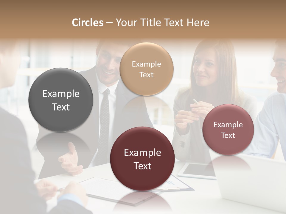 Positive Handsome Female PowerPoint Template