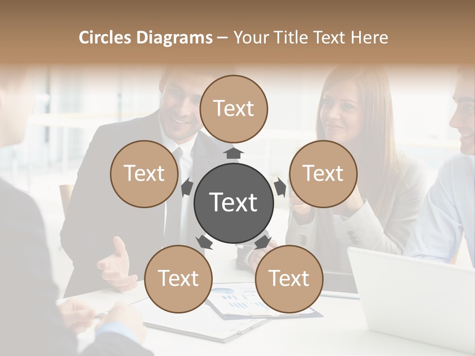 Positive Handsome Female PowerPoint Template