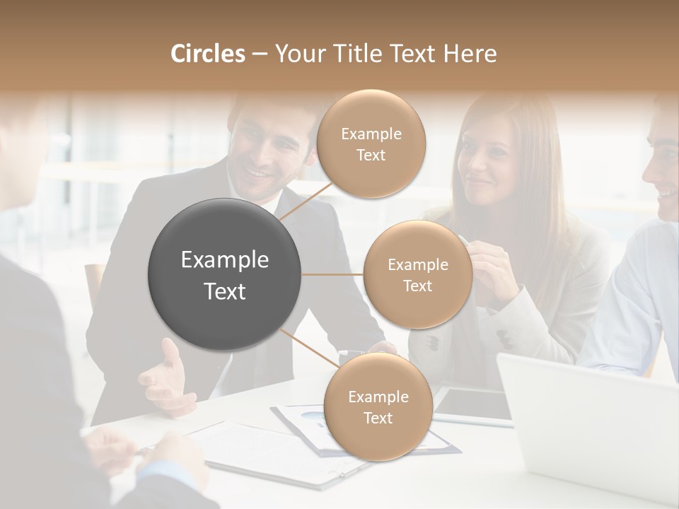 Positive Handsome Female PowerPoint Template